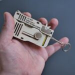 Archivo de corte láser para pistola de bandas elásticas - SVG DXF CDR11 madera contrachapada y MDF - Imagen 4