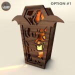 Candelabros de ataúdes para Halloween - Archivos SVG y DXF para corte láser y manualidades creativas - Imagen 4