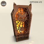 Candelabros de ataúdes para Halloween - Archivos SVG y DXF para corte láser y manualidades creativas - Imagen 5