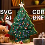 Calendario de Adviento en Corte Láser para Decoración Navideña - Archivos 3mm, 4mm y 5mm