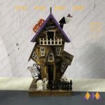 Rompecabezas 3D de Casa Embrujada de Madera para Halloween - Kit Láser Decorativo y Zombis Svg - Imagen 6