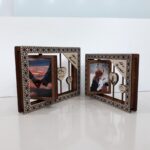 Marco de fotos giratorio de madera cortado a láser en SVG y DXF - 2 tamaños disponibles