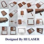 Marco de fotos giratorio de madera cortado a láser en SVG y DXF - 2 tamaños disponibles - Imagen 3