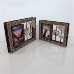 Marco de fotos giratorio de madera cortado a láser en SVG y DXF - 2 tamaños disponibles - Imagen 5