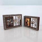 Marco de fotos giratorio de madera cortado a láser en SVG y DXF - 2 tamaños disponibles - Imagen 7