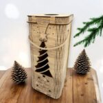 Caja de Vino SVG Cortada con Láser para Regalo, Portabotellas Navidad y Planos CNC de Madera 3mm - Imagen 2