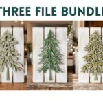 Paquete Digital de Letreros de Árboles Estilo Granja para Corte Láser - Archivos SVG para Glowforge y Navidad