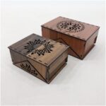 Caja de regalo de madera cortada a láser - Diseño 3 mm y 4 mm, archivos SVG DXF AI para corte - Imagen 6