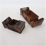 Caja de regalo de madera cortada a láser - Diseño 3 mm y 4 mm, archivos SVG DXF AI para corte - Imagen 9