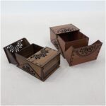 Caja de regalo de madera cortada a láser - Diseño 3 mm y 4 mm, archivos SVG DXF AI para corte - Imagen 7