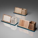 Estuche de Lápices Cortado con Láser y Marco de Fotos - Plantilla SVG para Organizador de Escritorio - Imagen 5