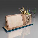 Estuche de Lápices Cortado con Láser y Marco de Fotos - Plantilla SVG para Organizador de Escritorio - Imagen 3