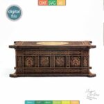 Plantilla de Joyero Vikingo con Incrustaciones - Diseño Grabado en AI, SVG, DXF | Descarga Digital - Imagen 10