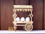 Carrito de Huevos de Pascua - Archivos DXF y SVG para Corte Láser - Manualidades Infantiles