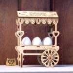 Carrito de Huevos de Pascua - Archivos DXF y SVG para Corte Láser - Manualidades Infantiles