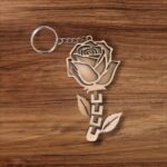 Rosa de Madera Contrachapada de 3 mm para Corte Láser - Decoración Artesanal Personalizada