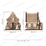 Candelabro de Pascua cortado con láser - Archivo SVG para Glowforge y CNC, Decoración de mesa - Imagen 2