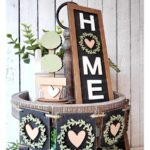 Bandeja escalonada de bienvenida a casa SVG para corte láser - Decoración personalizada de hogar dulce hogar