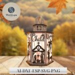 Farol de Natividad Navidad - Vela Digital para Decoración Festiva y Celebraciones