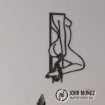 Chica Sexy-Diseño Erótico para Corte Láser – Silueta Femenina BDSM | Archivo Decorativo para Pared MDF - Imagen 2