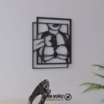 Atada al Placer-Diseño Erótico para Corte Láser – Silueta Femenina BDSM | Archivo Decorativo para Pared MDF - Imagen 3