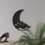 cuadro decorativo - Bosque y luna - plantilla CNC corte laser - Imagen 2