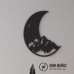 cuadro decorativo - Bosque y luna - plantilla CNC corte laser - Imagen 3