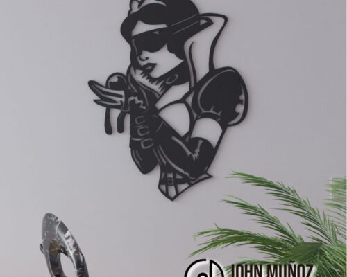 blanca nieves gotica comiendo manzana