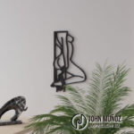 Chica Sexy-Diseño Erótico para Corte Láser – Silueta Femenina BDSM | Archivo Decorativo para Pared MDF