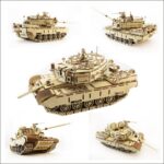 Puzzle 3D de Tanque Kayman en SVG y CDR para Corte Láser - Kit DIY para Glowforge