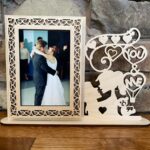 Marco digital "Amantes de Ti y de Mí" para corte láser - Compatible con Glowforge y cortadoras láser