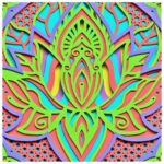 Diseño Lotus en Capas para Corte Láser - Archivos SVG para Cricut y Glowforge - Imagen 2