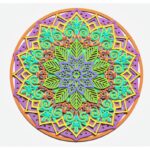 Diseño Mandala V7 para Corte Láser - Archivos SVG para Cricut y Glowforge, Plantillas Layered