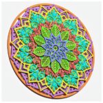 Diseño Mandala V7 para Corte Láser - Archivos SVG para Cricut y Glowforge, Plantillas Layered - Imagen 3