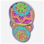 Diseño de Mandala de Calavera para Corte Láser y Cricut - Archivo SVG Descargable - Imagen 3