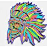 Calavera de azúcar india en capas para corte láser: Mandala SVG para Cricut y Glowforge