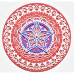 Mandala V8 Diseño Capas para Corte Láser y Papel | Vector SVG para Cricut y Glowforge