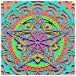 Mandala V8 Diseño Capas para Corte Láser y Papel | Vector SVG para Cricut y Glowforge - Imagen 3