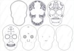 Diseño de Calavera de Azúcar en Capas para Corte Láser y Papel - SVG Mandala para Cricut y Glowforge - Imagen 7