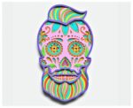 Diseño de Calavera de Azúcar V3 para Corte Láser - Mandala SVG para Cricut y Glowforge