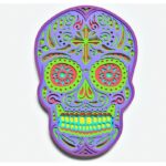 Diseño Caprichoso de Calavera de Azúcar v5 para Corte Láser y Cricut - SVG Mandala para Arte Creativo