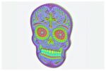 Diseño Caprichoso de Calavera de Azúcar v5 para Corte Láser y Cricut - SVG Mandala para Arte Creativo - Imagen 5