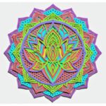 Diseño Lotus en Capas para Corte Láser - Archivos SVG para Cricut y Glowforge