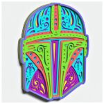 Diseño de Casco Espacial en Capas para Corte Láser y Cricut - Archivo Vector SVG Mandala - Imagen 4
