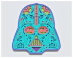 Diseño de Casco Espacial en Capas para Corte Láser y Cricut - Archivo Vectorial SVG - Imagen 2