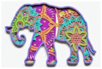 Diseño de Mandala de Elefante en Capas para Corte Láser y Cricut - Archivo SVG Optimizado