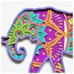 Diseño de Mandala de Elefante en Capas para Corte Láser y Cricut - Archivo SVG Optimizado - Imagen 2