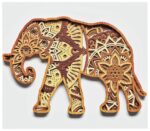 Diseño de Mandala de Elefante en Capas para Corte Láser y Cricut - Archivo SVG Optimizado - Imagen 6