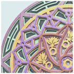 Diseño Mandala en Capas para Corte Láser y Papel - Archivos SVG para Cricut y Glowforge - Imagen 4