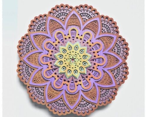 Diseño Mandala V3 Capas para Corte Láser | Archivos SVG para Cricut y Glowforge